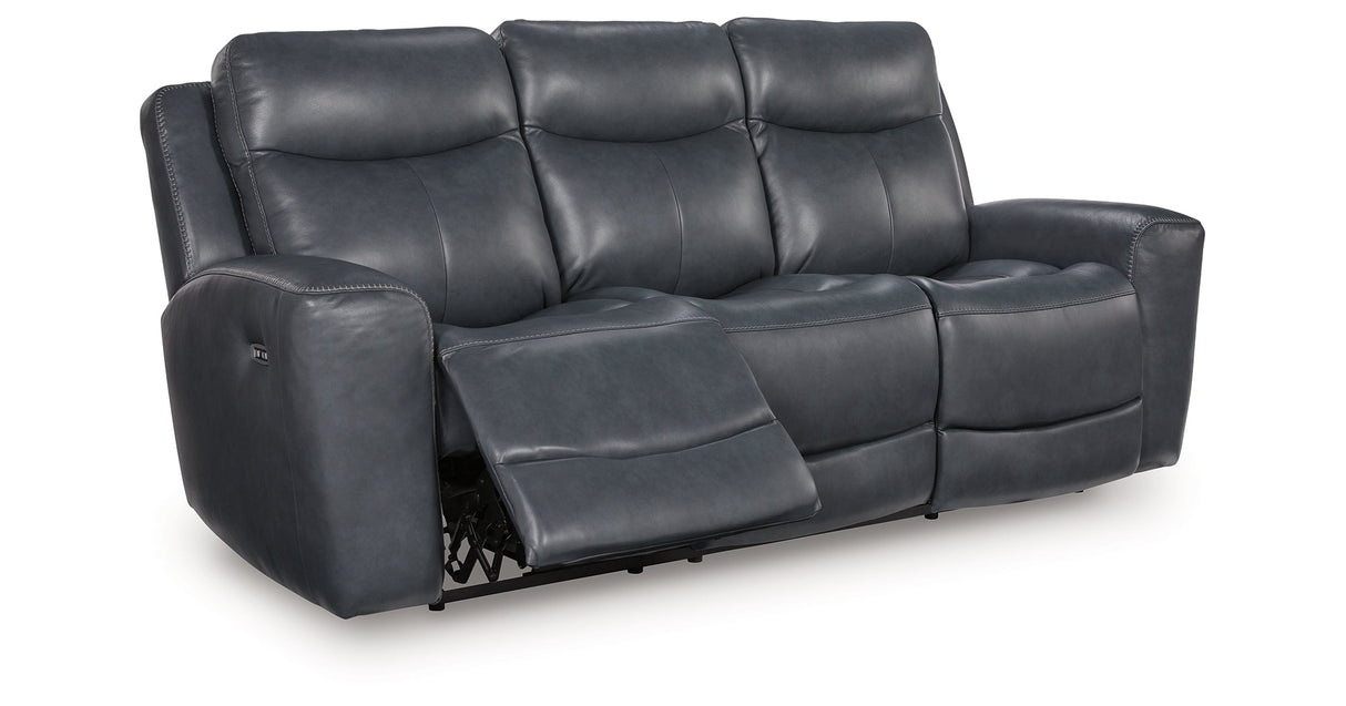 Next Move Admiral Power Reclining Sofa by Ashley at Eve Furniture