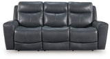 Next Move Admiral Power Reclining Sofa by Ashley at Eve Furniture