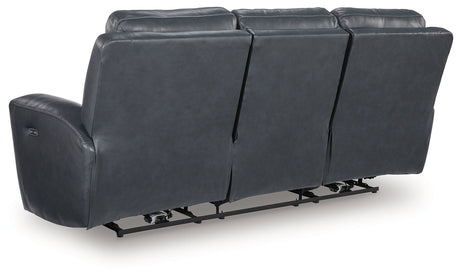 Next Move Admiral Power Reclining Sofa by Ashley at Eve Furniture