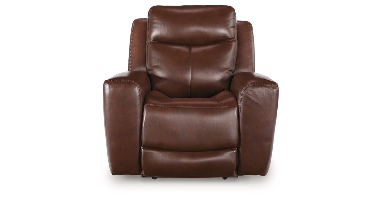Next Move Mahogany Power Recliner by Ashley at Eve Furniture