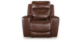 Next Move Mahogany Power Recliner by Ashley at Eve Furniture