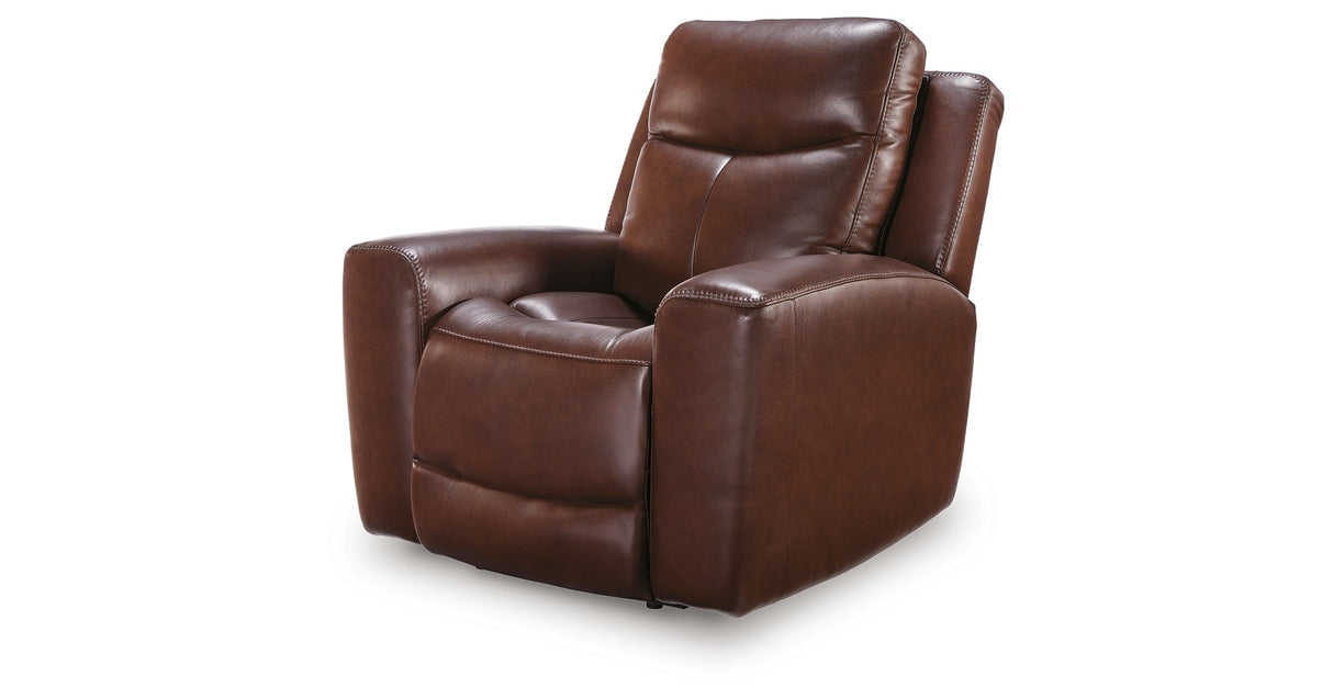 Next Move Mahogany Power Recliner by Ashley at Eve Furniture