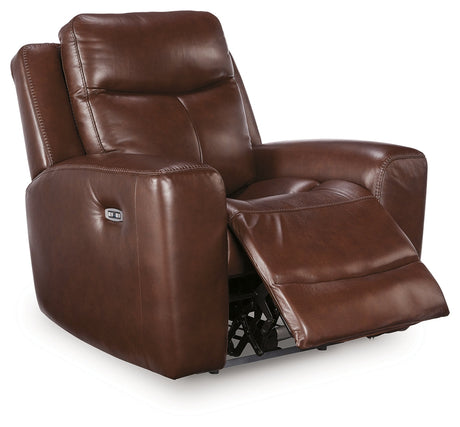Next Move Mahogany Power Recliner by Ashley at Eve Furniture