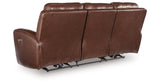 Next Move Mahogany Power Reclining Sofa by Ashley at Eve Furniture