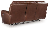 Next Move Mahogany Power Reclining Sofa by Ashley at Eve Furniture