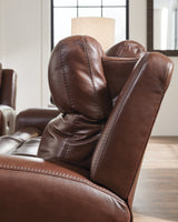 Next Move Mahogany Power Reclining Sofa by Ashley at Eve Furniture