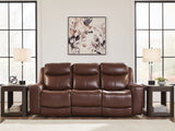 Next Move Mahogany Power Reclining Sofa by Ashley at Eve Furniture
