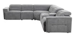 Nexus Dark Grey Fabric Power Reclining Sectional by New Era Innovations at Eve Furniture