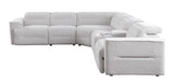 Nexus Light Grey Fabric Power Reclining Sectional by New Era Innovations at Eve Furniture