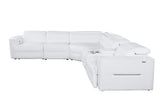 Nexus White 6-Piece Power Reclining Sectional by New Era Innovations at Eve Furniture