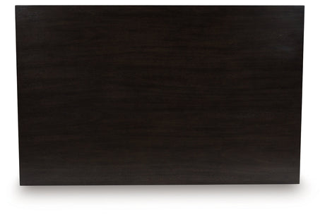 Neymorton Dark Grayish Brown Counter Height Dining Table by Ashley at Eve Furniture