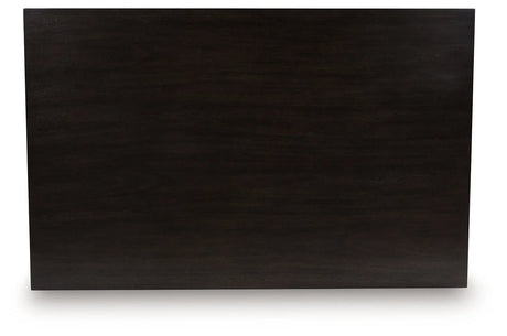 Neymorton Dark Grayish Brown Counter Height Dining Table by Ashley at Eve Furniture