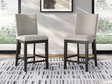 Neymorton Dark Grayish Brown Counter Height Set by Ashley at Eve Furniture