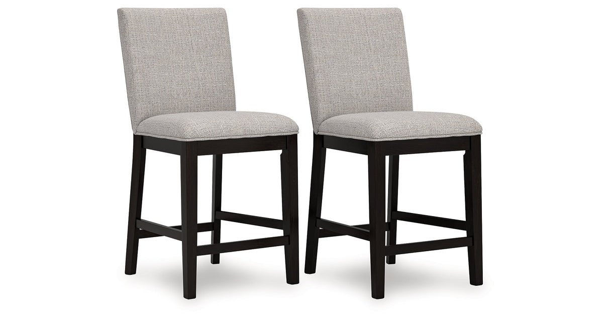 Neymorton Dark Grayish Brown Counter Height Set by Ashley at Eve Furniture