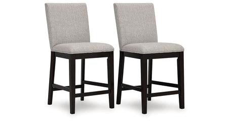 Neymorton Dark Grayish Brown Counter Height Set by Ashley at Eve Furniture
