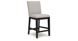 Neymorton Dark Grayish Brown Counter Height Set by Ashley at Eve Furniture