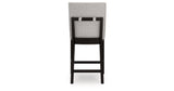 Neymorton Dark Grayish Brown Counter Height Set by Ashley at Eve Furniture