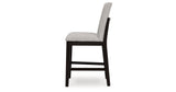 Neymorton Dark Grayish Brown Counter Height Set by Ashley at Eve Furniture