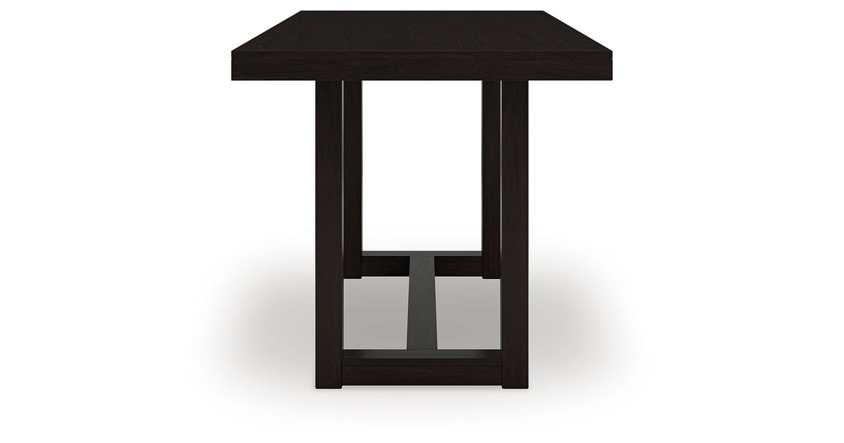 Neymorton Dark Grayish Brown Counter Height Set by Ashley at Eve Furniture