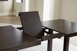 Neymorton Dark Grayish Brown Dining Table and 8 Chairs by Ashley at Eve Furniture