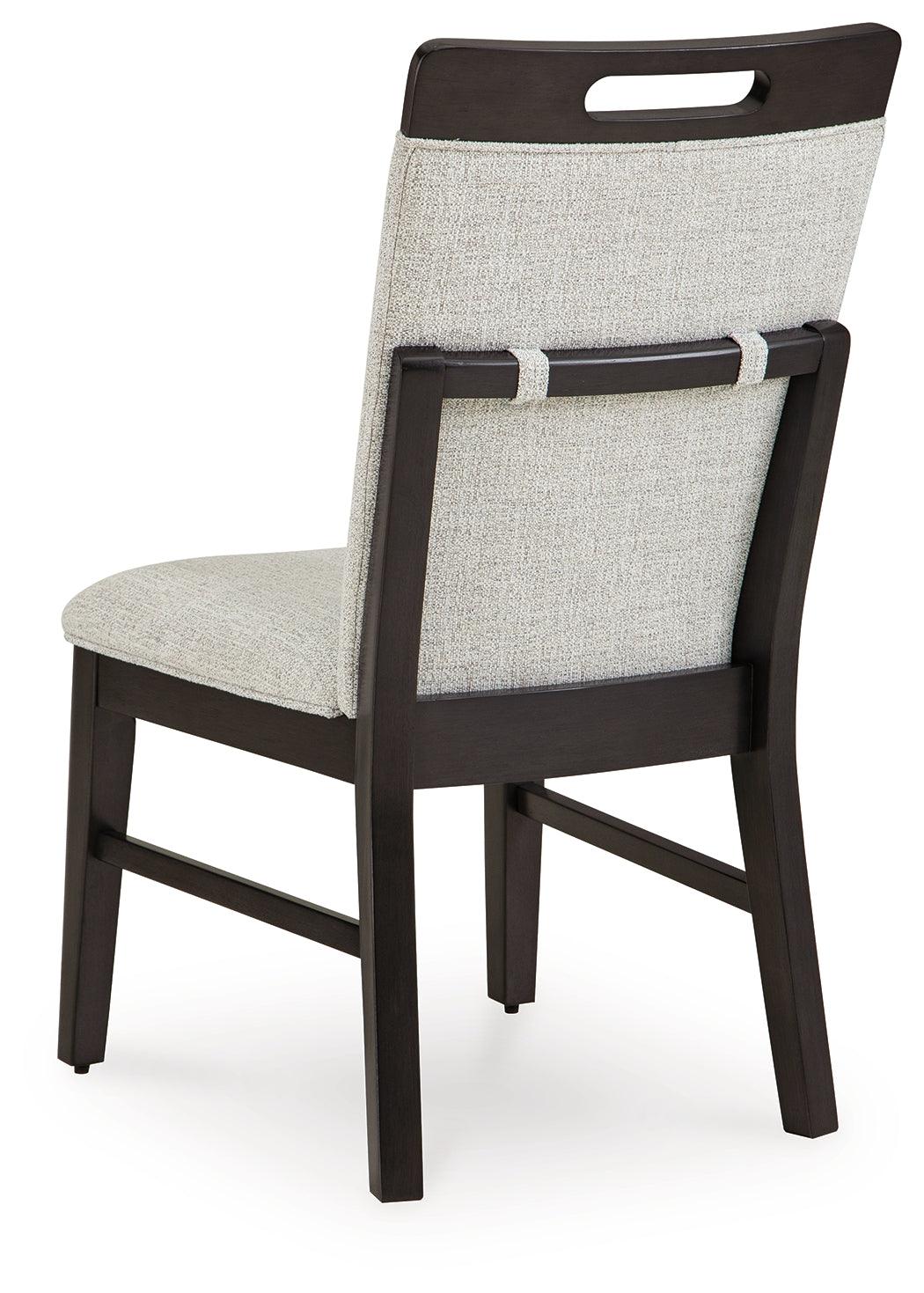 Neymorton Dark Grayish Brown Dining Table and 8 Chairs by Ashley at Eve Furniture