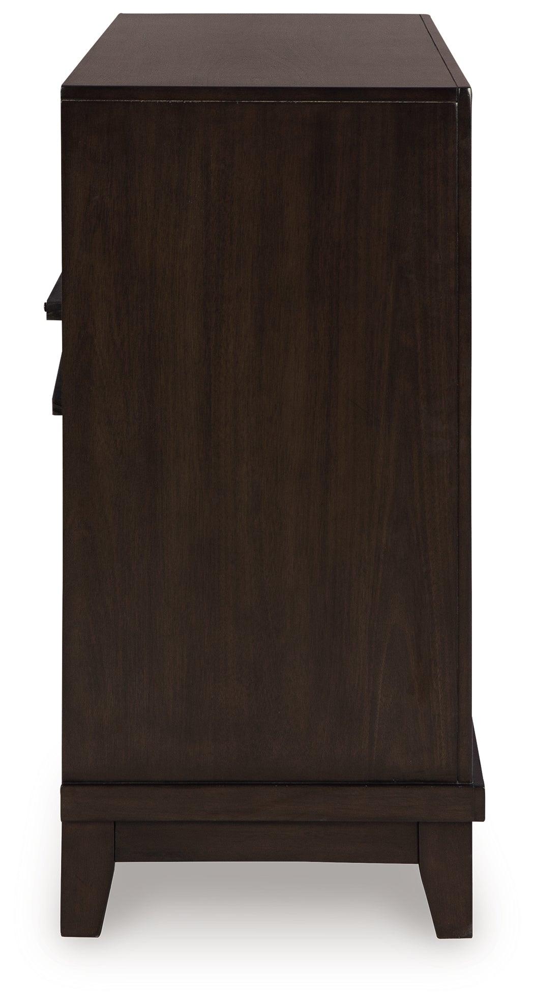 Neymorton Dark Grayish Brown Dresser by Ashley at Eve Furniture