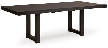 Neymorton Dark Grayish Brown Extendable Dining Room Set by Ashley at Eve Furniture