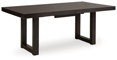 Neymorton Dark Grayish Brown Extendable Dining Room Set by Ashley at Eve Furniture