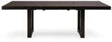 Neymorton Dark Grayish Brown Extendable Dining Room Set by Ashley at Eve Furniture