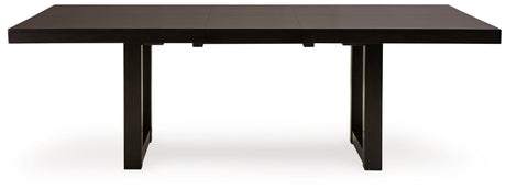 Neymorton Dark Grayish Brown Extendable Dining Room Set by Ashley at Eve Furniture