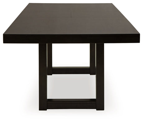 Neymorton Dark Grayish Brown Extendable Dining Room Set by Ashley at Eve Furniture