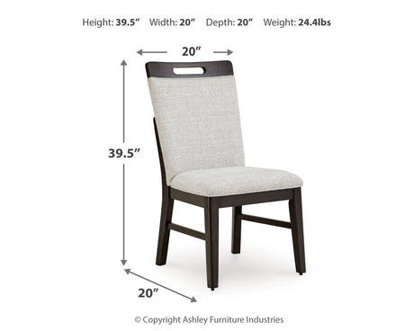 Neymorton Dark Grayish Brown Extendable Dining Room Set by Ashley at Eve Furniture