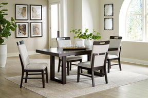 Neymorton Dark Grayish Brown Extendable Dining Room Set by Ashley at Eve Furniture