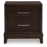 Neymorton Dark Grayish Brown Nightstand by Ashley at Eve Furniture