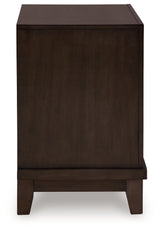 Neymorton Dark Grayish Brown Nightstand by Ashley at Eve Furniture