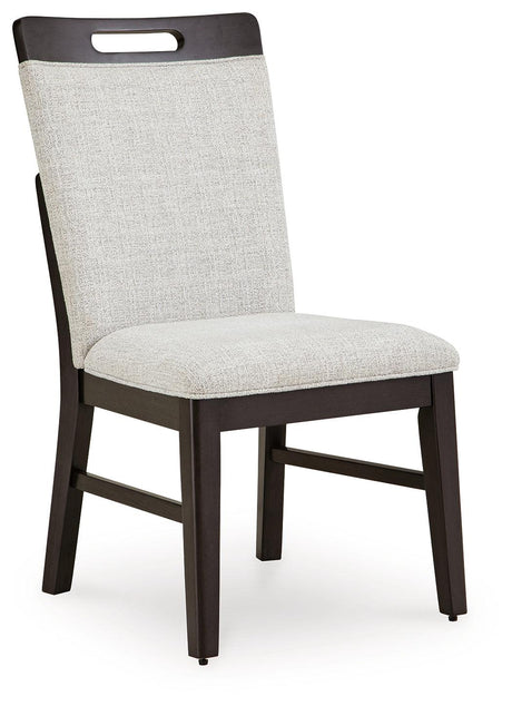 Neymorton Light Gray/Brown Dining Chair, Set of 2 by Ashley at Eve Furniture