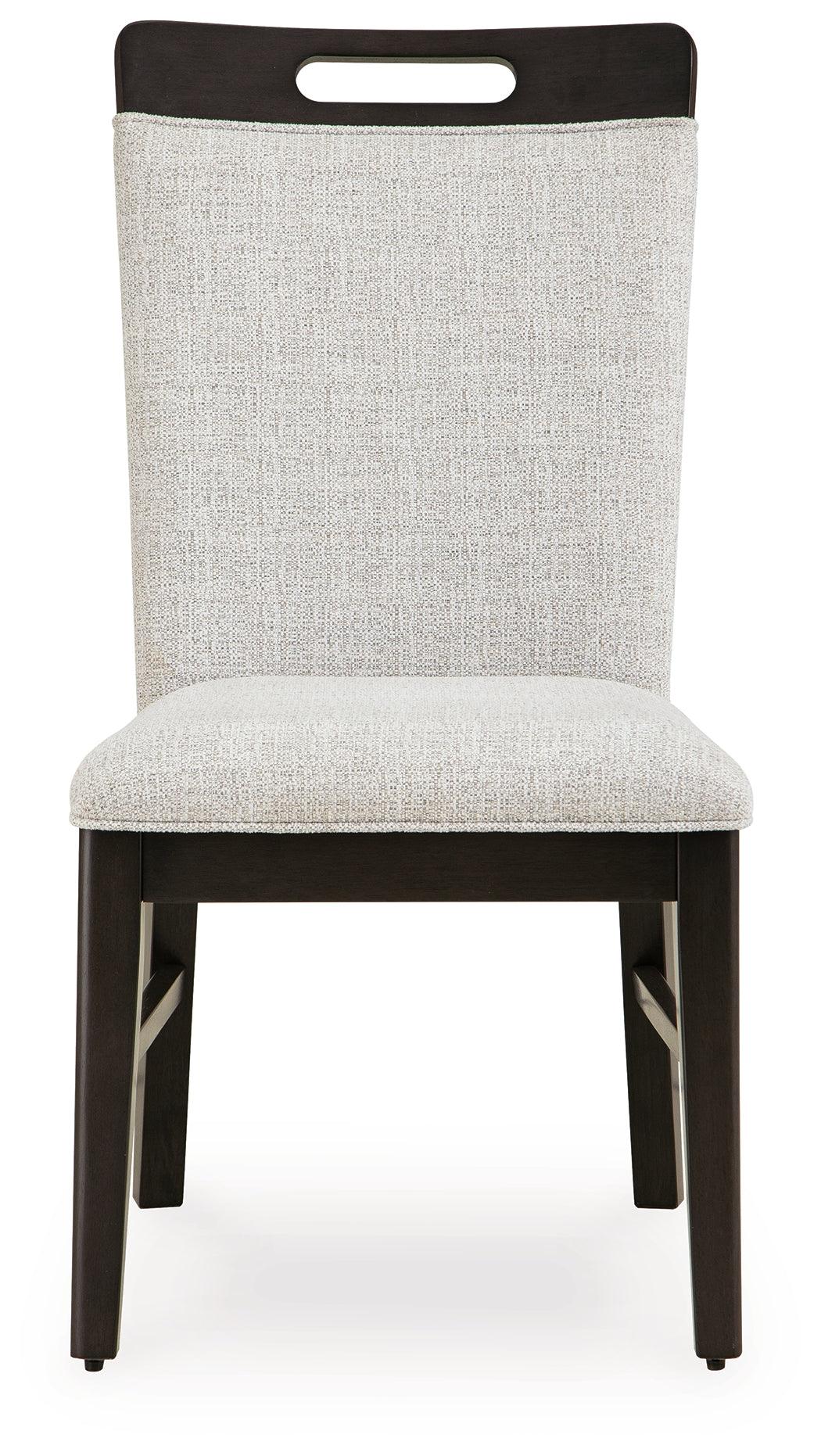 Neymorton Light Gray/Brown Dining Chair, Set of 2 by Ashley at Eve Furniture