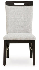 Neymorton Light Gray/Brown Dining Chair, Set of 2 by Ashley at Eve Furniture