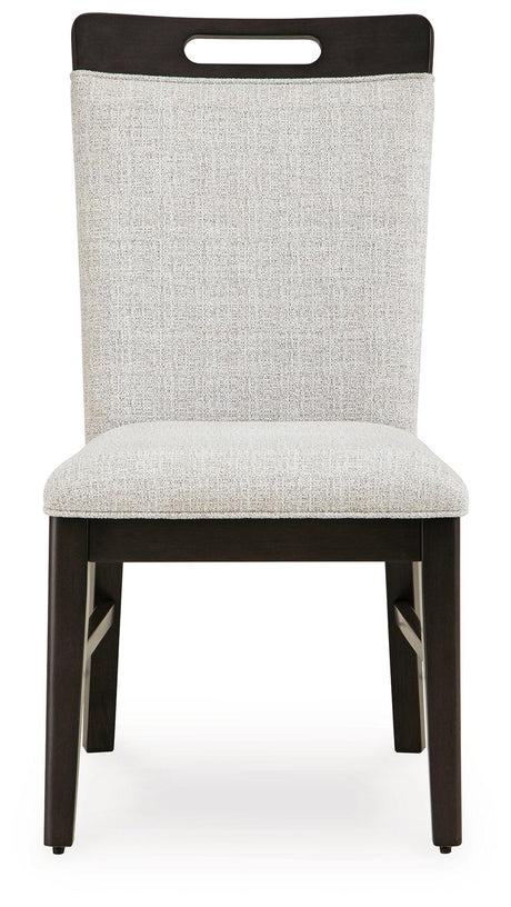 Neymorton Light Gray/Brown Dining Chair, Set of 2 by Ashley at Eve Furniture