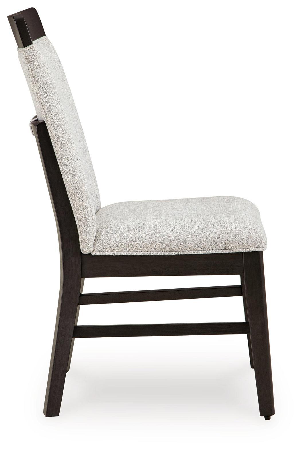 Neymorton Light Gray/Brown Dining Chair, Set of 2 by Ashley at Eve Furniture