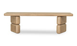 Nia Acacia Wood Dining Bench in Lioness by Modus Furniture at Eve Furniture