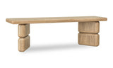 Nia Acacia Wood Dining Bench in Lioness by Modus Furniture at Eve Furniture