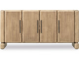 Nia Four Door Acacia Wood Sideboard in Lioness by Modus Furniture at Eve Furniture