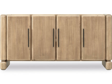 Nia Four Door Acacia Wood Sideboard in Lioness by Modus Furniture at Eve Furniture