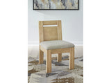 Nia Lioness/Hyena Chenille Upholstered Dining Chair (Set of 2)