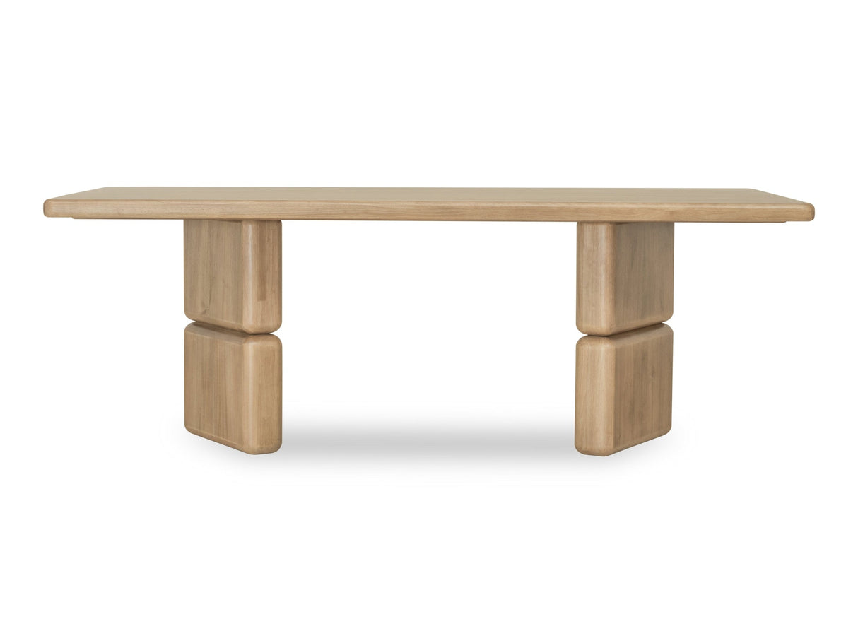 Nia Rectangular Acacia Wood Dining Table in Lioness by Modus Furniture at Eve Furniture