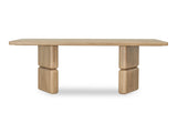 Nia Rectangular Acacia Wood Dining Table in Lioness by Modus Furniture at Eve Furniture