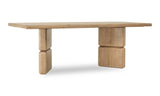 Nia Rectangular Acacia Wood Dining Table in Lioness by Modus Furniture at Eve Furniture