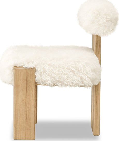 Nia Sheepskin/Lioness Dining Accent Chair (Set of 2) by Modus Furniture at Eve Furniture