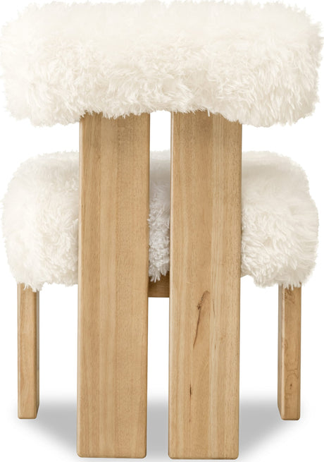 Nia Sheepskin/Lioness Dining Accent Chair (Set of 2) by Modus Furniture at Eve Furniture